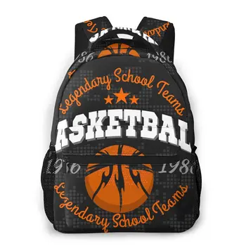 OLN Děti, Batohy, Školní Tašky Pro Kluky Basketbal Znak Teenagery Aktovka Student Bookbags
