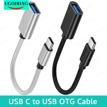 OTG Typ C Kabel Adaptéru USB Typu C Konektor pro Adaptér pro Xiaomi Samsung S20 Huawei OTG Datového Kabelu, Převodník pro MacBook Pro