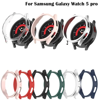 PC Tvrdé Ochranné Pouzdro Pro Samsung Galaxy Hodinky 5 Pro 45mm Chránič Kryt Galaxy Watch5 Rám Tištěné Pokovení Shell Nárazník Horké