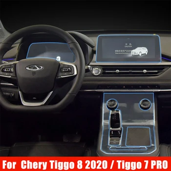 Pro Chery Tiggo 8 2020 Tiggo 7 Pro 2021 TPU Auto Gear Dashboard Gps Navigační Obrazovce Fólie Ochranná Nálepka Interiér Vozu