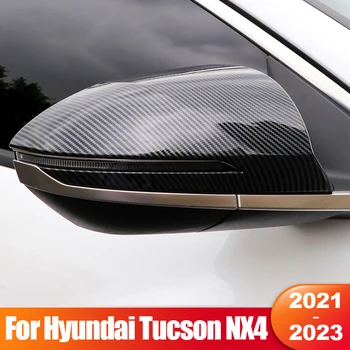 Pro Hyundai Tucson NX4 2021 2022 2023 Hybridní N-Line Auto Zpětné Zrcátko Boční Kryt Shell Case Výbava ABS Carbon Fiber Doplňky