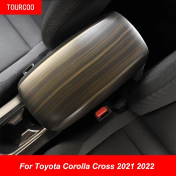 Pro Toyota Corolla Kříž 2021 2022 Centrální Ovládání, Loketní Opěrka Box Panel Ochranný Kryt Nálepka Upravený Příslušenství