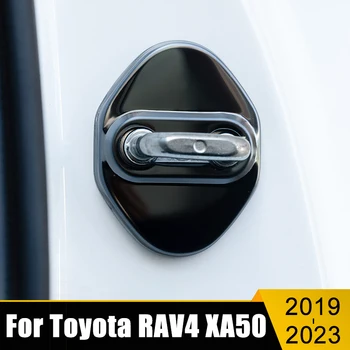 Pro Toyota RAV4 XA50 2019 2020 2021 2022 2023 RAV 4 Hybridní Nerezové Oceli, Dveře Auta Krytem Zámku Případě Čalounění Samolepky Příslušenství