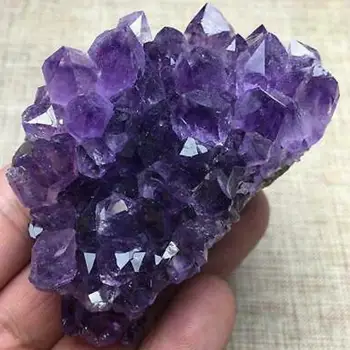 Přírodní Ametyst Quartz Fialová Crystal Clusteru Léčivé Kameny, Dekorace, Dárek, Domácí Ornament Dekorace Vzorek Řemesla