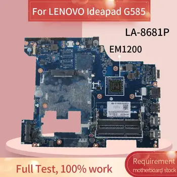QAWGE LA-8681P Notebooku základní deska Pro LENOVO Ideapad G585 EM1200 Notebook základní Deska DDR3 90001075