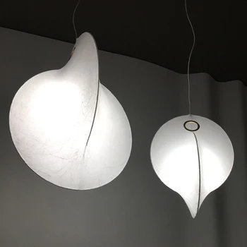Retro přívěsek světlo Nordic Shell Design silk závěsná lampa Jednoduché Lampy pro Obývací Pokoj Ložnice Noční statku svítidla