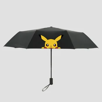 Roztomilý Pokémon Deštník Pikachu Kreslených Anime Okolní Opalovací Krém, Deštník Vánoční Dárek Slunečník Slunce Deštník Dárek K Narozeninám