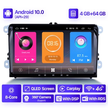 Seicane Android 10 autorádia 2Din Multimediální přehrávač Pro VW/Volkswagen/Golf/Polo/Tiguan/Passat/b7/b6/SEAT/leon/Škoda/Octavia GPS
