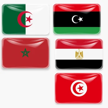 Severní Afrika Vlajky Lednice Magnet Egypt Libye Tunisko Alžírsko Maroko
