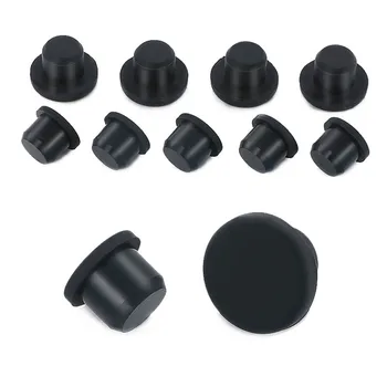 Silikonové Gumové záslepky Černé 2,7 mm 3 3.5 4 do 15mm Těsnění Zátky Typ T 300 ° C, Vysoká Teplota Prachotěsný Plug