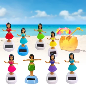 Solární Tančící Dekorace Tanečnice Dívka Třepání Hlavou Panenka Dashboard Havajská Dívka Na Palubní Desce Auta Office Home