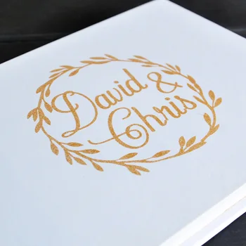 Svatební Kniha Hostů Vlastní Svatební Časopis Zlaté Fólie Návštěvní Kniha Svatební Kniha Hostů Dárek K Výročí, Svatební Sprcha Dárek
