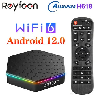 T95Z Plus TV Box Android 12 4GB RAM, 64GB ROM Allwinner H618 Podpora 4K USB3.0 Duální Wifi 2GB 16GB 32GB Media Player 12.0 T95ZPlus