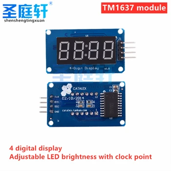 TM1637 LED Displej Modul pro Arduino 7 Segment 4 Bity 0.36 Palcový Červená Anoda Hodiny Digitální Trubice Čtyři Sériové Desce Řadiče Packa