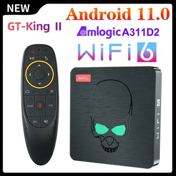 TV BOX Android 11.0 Beelink GT King II Amlogic A311D2 Android 11 Media Player WiFi 6 OctaCore LPDDR4 8G 64G 4K 60fps BT5.0 1000M