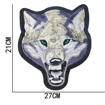 Velké Taktické Zvířat Patch Pírko Tygr, Vlk, Drak Ozbrojených Odznak Vojenské Patch Vyšívaný Znak Nášivka na Džíny Oblečení