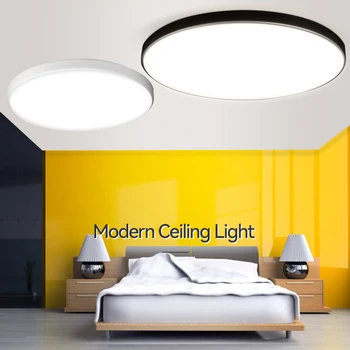 Velký LED Stropní Světla pro Obývací Pokoj 220V Moderní Stropní Svítidla pro Ložnice Kuchyně 18/30/40W Krytý Domácí Osvětlení, Svítidla