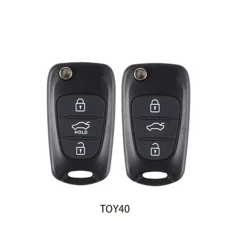 Vzdálený klíč shell pouzdro Pro Hyundai I20 I30 IX35 I35 3 Tlačítka Flip Skládací se držet žádný čip