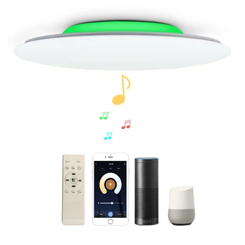 WIFI Inteligentní LED Stropní svítidlo S Bluetooth Reproduktor Dálkové Ovládání Pro Ložnice Obývací Pokoj Koupelna Pracovat S Alexa Google Domov