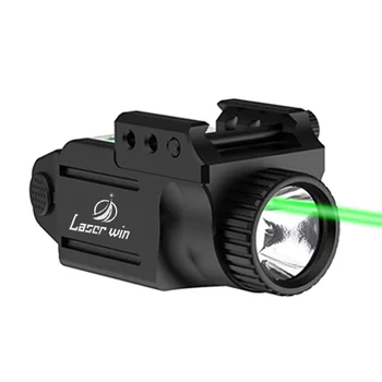Zelené Laserové Baterku Combo 500 Lumenů Pistolového Laserové Světlo pro Skutečnou Zbraň Pistole s Picatinny Weavr Železniční Taktický Laserový Zaměřovač