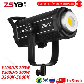 ZSYB Y300D Y300S 200W 300W Video Světlo COB Světlo Bi-barva 3200K-5600 Fotografování Osvětlení Pro Fotografické Bleskové Osvětlení
