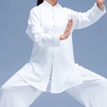 Čínská Tradiční Oblečení Žen Tai Chi Bílý Oblek Čínský Otáčení Rukávy Bojových Umění Oblečení, Tai Chi Oblečení Ženy Sada
