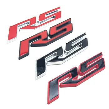 3D Kovové Car Styling pro RS Logo Znak Zadní Kufr Nálepka pro Chevrolet Aveo Cruze Malibu, Captiva Lacetti Camaro Plachta Trax