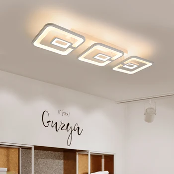 Akrylové LED stropní svítidlo čtvercové jednoduché ložnice nástěnné svítidlo balkon, chodba, šatna lampy vnitřní osvětlení