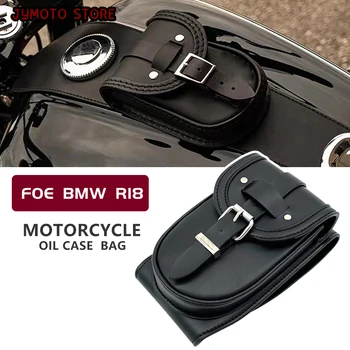 Motocykl Palivové Nádrže Taška Pro BMW R18 R18 Vodotěsné Zavazadla Tašky PU Kožené Skladování Zavazadla Sedlo Bag Black