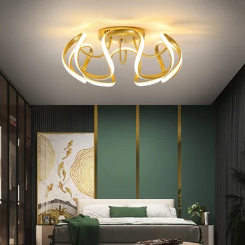 Nové LED Stropní Lustr Bílá/Černá/Zlatá Pro Obývací Pokoj Ložnice Badatelně Kreativní Design Vnitřní Osvětlení AC90-260V