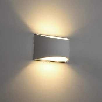 Obdélník Bílá Černá Nástěnné Světlo, LED Vnitřní Osvětlení, AC100-240V Nástěnné Svítidlo 7W Ložnice Koupelna Zrcadlo Světlo pro Uličkou Noční Bar