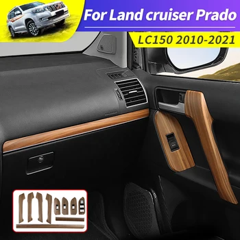 Pro Toyota Land Cruiser Prado 150 Lc150 Fj150 2021-2010 2020 2019 2018 2017 Dřevo Textury Dekorace Interiéru Rukojeť Příslušenství