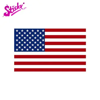 STICKY Spojené Státy Americké Vlajky Obtisk Auto Samolepky Vinyl Okno, Nárazník Obtisk Nálepka Červené Nové